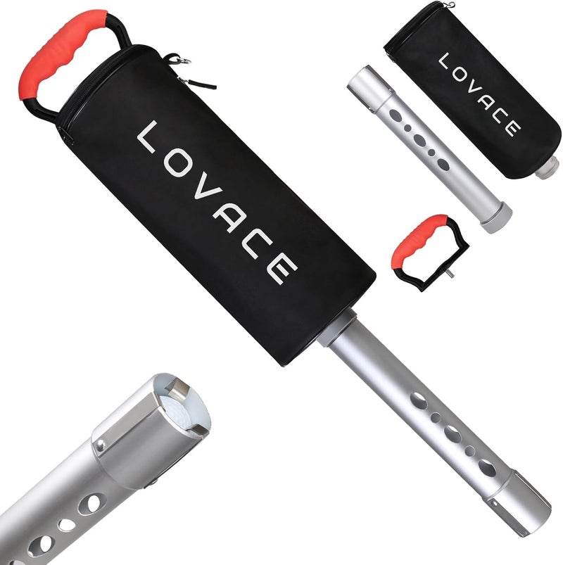 LOVACE Golf Ball Retriever, Shag Bag for Golf Balls with Detachable Aluminum Alloy Tube - Image 1